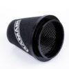 whilst providing a large surface to maximise potential air flow. The filters are constructed using stainless steel cage internal and our famous 15mm thick twin layer foam.  Ramair universal filters are designed and manufactured for a very diverse range of applications and are made here in the UK. They are available in many different sizes and styles available.  Clean using our filter maintenance kit - CK-003 This product has the following dimensions: Filter Internal Neck Diameter: 125mm (5inch) Filter Neck Length: 18mm (0.7inch) Filter Overall Height: 170mm (2.7inch) Filter Base Width: 165mm (6.5inch) Filter Top Width: 102mm (4inch) Filter Material: Dual Layer Foam