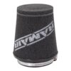This filter is designed to be fitted to the outside of a rigid pipe such as a MAF sensor housing. These filters have an rubber polymer neck and a cone shaped filter element. This enables easy fitting to space-restricted engine compartments