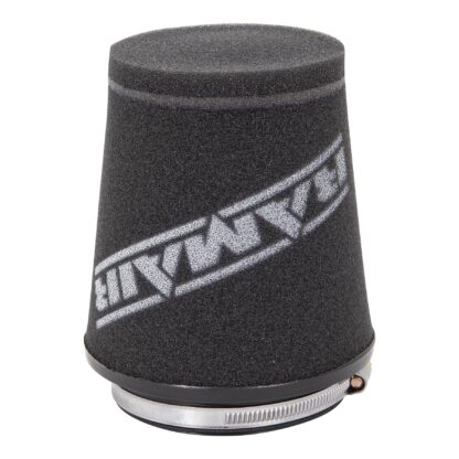 This filter is designed to be fitted to the outside of a rigid pipe such as a MAF sensor housing. These filters have an rubber polymer neck and a cone shaped filter element. This enables easy fitting to space-restricted engine compartments