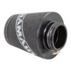 This filter is designed to be fitted to the outside of a rigid pipe such as a MAF sensor housing. These filters have an rubber polymer neck and a cone shaped filter element. This enables easy fitting to space-restricted engine compartments