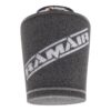 This filter is designed to be fitted to the outside of a rigid pipe such as a MAF sensor housing. These filters have an rubber polymer neck and a cone shaped filter element. This enables easy fitting to space-restricted engine compartments