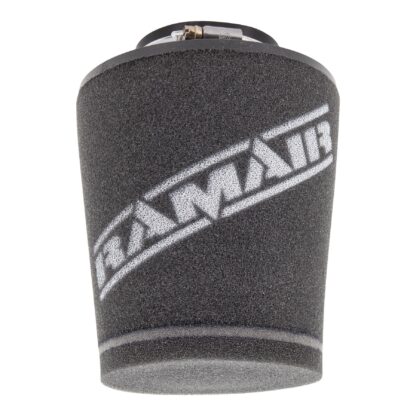 This filter is designed to be fitted to the outside of a rigid pipe such as a MAF sensor housing. These filters have an rubber polymer neck and a cone shaped filter element. This enables easy fitting to space-restricted engine compartments