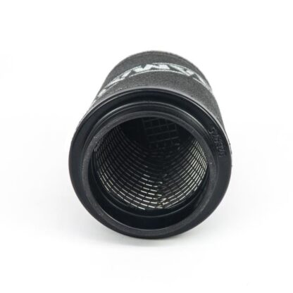 This filter is designed to be fitted to the outside of a rigid pipe such as a MAF sensor housing. These filters have an rubber polymer neck and a cone shaped filter element. This enables easy fitting to space-restricted engine compartments