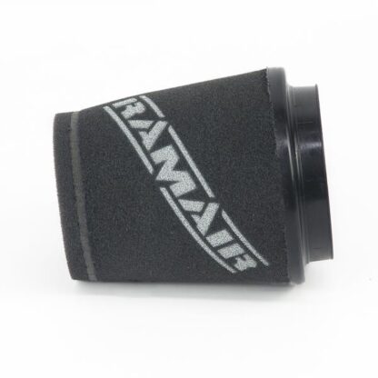 This filter is designed to be fitted to the outside of a rigid pipe such as a MAF sensor housing. These filters have an rubber polymer neck and a cone shaped filter element. This enables easy fitting to space-restricted engine compartments