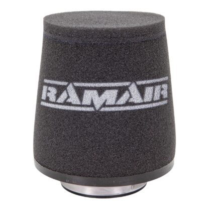 This filter is designed to be fitted to the outside of a rigid pipe such as a MAF sensor housing. These filters have an rubber polymer neck and a cone shaped filter element. This enables easy fitting to space-restricted engine compartments