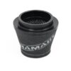 whilst providing a large surface to maximise potential air flow. The filters are constructed using stainless steel cage internal and our famous 15mm thick twin layer foam.  Ramair universal filters are designed and manufactured for a very diverse range of applications and are made here in the UK. They are available in many different sizes and styles available.  Clean using our filter maintenance kit - CK-003 This product has the following dimensions: Filter Internal Neck Diameter: 100mm (3.9inch) Filter Neck Length: 20mm (0.8inch) Filter Overall Height: 125mm (4.9inch) Filter Base Width: 140mm (5.5inch) Filter Top Width: 93mm (3.7inch) Filter Material: Dual Layer Foam