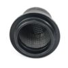 This filter is designed to be fitted to the outside of a rigid pipe such as a MAF sensor housing. These filters have an rubber polymer neck and a cone shaped filter element. This enables easy fitting to space-restricted engine compartments