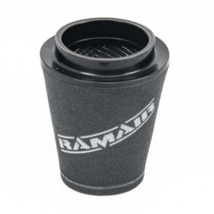 This filter is designed to be fitted to the outside of a rigid pipe such as a MAF sensor housing. These filters have an rubber polymer neck and a cone shaped filter element. This enables easy fitting to space-restricted engine compartments