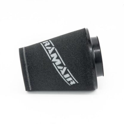 whilst providing a large surface to maximise potential air flow. The filters are constructed using stainless steel cage internal and our famous 15mm thick twin layer foam.&nbsp; Ramair universal filters are designed and manufactured for a very diverse range of applications and are made here in the UK. They are available in many different sizes and styles available.&nbsp; Clean using our filter maintenance kit - CK-003 This product has the following dimensions: Filter Internal Neck Diameter: 80mm Filter Neck Length: 20mm Filter Overall Height: 182mm Filter Base Width: 145mm Filter Top Width: 102mm Filter Material: 15mm Dual Layer Foam