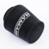 This filter is designed to be fitted to the outside of a rigid pipe such as a MAF sensor housing. These filters have an rubber polymer neck and a cone shaped filter element. This enables easy fitting to space-restricted engine compartments