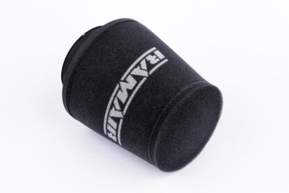 This filter is designed to be fitted to the outside of a rigid pipe such as a MAF sensor housing. These filters have an rubber polymer neck and a cone shaped filter element. This enables easy fitting to space-restricted engine compartments