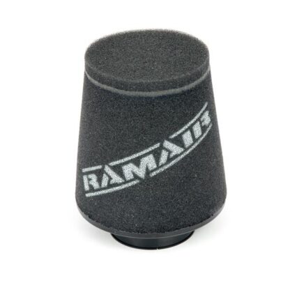 whilst providing a large surface to maximise potential air flow. The filters are constructed using stainless steel cage internal and our famous 15mm thick twin layer foam.&nbsp; Ramair universal filters are designed and manufactured for a very diverse range of applications and are made here in the UK. They are available in many different sizes and styles available.&nbsp; Clean using our filter maintenance kit - CK-003 This product has the following dimensions: Filter Internal Neck Diameter: 60mm Filter Neck Length: 20mm Filter Overall Height: 160mm Filter Base Width: 130mm Filter Top Width: 102mm Filter Material: 15mm Dual Layer Foam