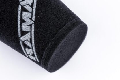 This filter is designed to be fitted to the outside of a rigid pipe such as a MAF sensor housing. These filters have an rubber polymer neck and a cone shaped filter element. This enables easy fitting to space-restricted engine compartments