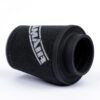 This filter is designed to be fitted to the outside of a rigid pipe such as a MAF sensor housing. These filters have an rubber polymer neck and a cone shaped filter element. This enables easy fitting to space-restricted engine compartments