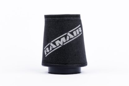 This filter is designed to be fitted to the outside of a rigid pipe such as a MAF sensor housing. These filters have an rubber polymer neck and a cone shaped filter element. This enables easy fitting to space-restricted engine compartments