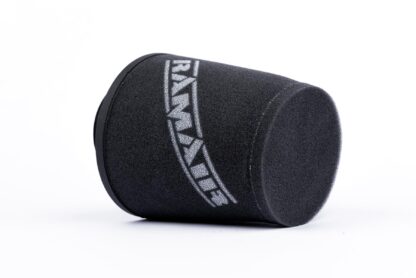 This filter is designed to be fitted to the outside of a rigid pipe such as a MAF sensor housing. These filters have an rubber polymer neck and a cone shaped filter element. This enables easy fitting to space-restricted engine compartments
