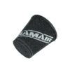 This filter is designed to be fitted to the outside of a rigid pipe such as a MAF sensor housing. These filters have an rubber polymer neck and a cone shaped filter element. This enables easy fitting to space-restricted engine compartments