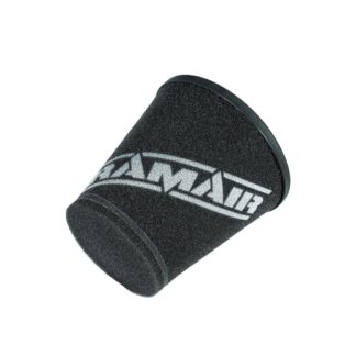 <p><strong>This filter is designed to be fitted to the outside of a rigid pipe such as a MAF sensor housing.</strong></p> <p>These filters have an rubber polymer neck and a cone shaped filter element. This enables easy fitting to space-restricted engine compartments