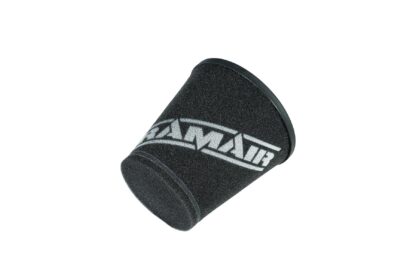 This filter is designed to be fitted to the outside of a rigid pipe such as a MAF sensor housing. These filters have an rubber polymer neck and a cone shaped filter element. This enables easy fitting to space-restricted engine compartments