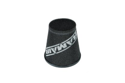 whilst providing a large surface to maximise potential air flow. The filters are constructed using stainless steel cage internal and our famous 15mm thick twin layer foam.  Ramair universal filters are designed and manufactured for a very diverse range of applications and are made here in the UK. They are available in many different sizes and styles available.  Clean using our filter maintenance kit - CK-003 This product has the following dimensions: Filter Internal Neck Diameter: 70mm Filter Neck Length: 19mm Filter Overall Height: 184mm Filter Base Width: 175mm Filter Top Width: 121mm Filter Material: 15mm Dual Layer Foam