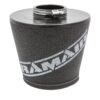 This filter is designed to be fitted to the outside of a rigid pipe such as a MAF sensor housing. These filters have an rubber polymer neck and a cone shaped filter element. This enables easy fitting to space-restricted engine compartments