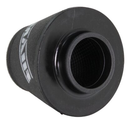 whilst providing a large surface to maximise potential air flow. The filters are constructed using stainless steel cage internal and our famous 15mm thick twin layer foam.  Ramair universal filters are designed and manufactured for a very diverse range of applications and are made here in the UK. They are available in many different sizes and styles available.  Clean using our filter maintenance kit - CK-003 This product has the following dimensions: Filter Internal Neck Diameter: 90mm (3.5inch) Filter Neck Length: 17mm (0.65inch) Filter Overall Height: 173mm (6.8inch) Filter Base Width: 196mm (7.7inch) Filter Top Width: 146mm (5.7inch) Filter Material: Dual Layer Foam