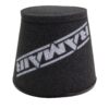 This filter is designed to be fitted to the outside of a rigid pipe such as a MAF sensor housing. These filters have an rubber polymer neck and a cone shaped filter element. This enables easy fitting to space-restricted engine compartments