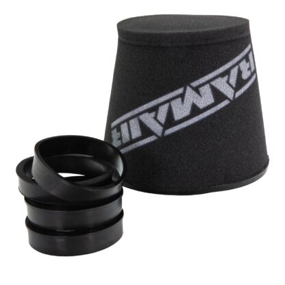 75mm or 70mm. Clean using our filter maintenance kit - CK-003 This product has the following dimensions: Filter Internal Neck Diameter: 90/85/80/76/70mm (3.5/3.3/3.1/2.9/2.7inch) Filter Neck Length: 17mm (0.65inch) Filter Overall Height: 173mm (6.8inch) Filter Base Width: 196mm (7.7inch) Filter Top Width: 146mm (5.7inch) Filter Material: Dual Layer Foam