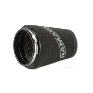 <p><strong>This filter is designed to be fitted to the outside of a rigid pipe such as a MAF sensor housing.</strong></p> <p>These filters have an rubber polymer neck and a cone shaped filter element. This enables easy fitting to space-restricted engine compartments