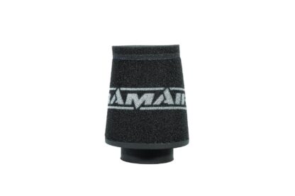 This filter is designed to be fitted to the outside of a rigid pipe such as a MAF sensor housing. These filters have an rubber polymer neck and a cone shaped filter element. This enables easy fitting to space-restricted engine compartments