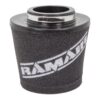 whilst providing a large surface to maximise potential air flow. The filters are constructed using stainless steel cage internal and our famous 15mm thick twin layer foam.  Ramair universal filters are designed and manufactured for a very diverse range of applications and are made here in the UK. They are available in many different sizes and styles available.  Clean using our filter maintenance kit - CK-003 This product has the following dimensions: Filter Internal Neck Diameter: 60mm (2.4inch) Filter Neck Length: 20mm (0.8inch) Filter Overall Height: 127mm (5.1inch) Filter Base Width: 130mm (5.1inch) Filter Top Width: 102mm (4inch) Filter Material: Dual Layer Foam