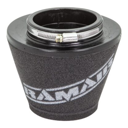 This filter is designed to be fitted to the outside of a rigid pipe such as a MAF sensor housing. These filters have an rubber polymer neck and a cone shaped filter element. This enables easy fitting to space-restricted engine compartments