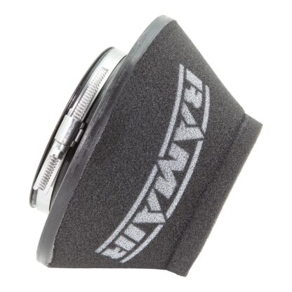 This filter is designed to be fitted to the outside of a rigid pipe such as a MAF sensor housing. These filters have an rubber polymer neck and a cone shaped filter element. This enables easy fitting to space-restricted engine compartments
