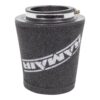 This filter is designed to be fitted to the outside of a rigid pipe such as a MAF sensor housing. These filters have an rubber polymer neck and a cone shaped filter element. This enables easy fitting to space-restricted engine compartments