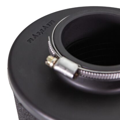 whilst providing a large surface to maximise potential air flow. The filters are constructed using stainless steel cage internal and our famous 15mm thick twin layer foam.  Ramair universal filters are designed and manufactured for a very diverse range of applications and are made here in the UK. They are available in many different sizes and styles available.  This filter comes with 4 reducing rings. These take the inlet from 90mm to 85mm