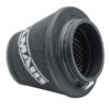 This filter is designed to be fitted to the outside of a rigid pipe such as a MAF sensor housing. These filters have an rubber polymer neck and a cone shaped filter element. This enables easy fitting to space-restricted engine compartments