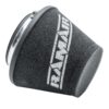 This filter is designed to be fitted to the outside of a rigid pipe such as a MAF sensor housing. These filters have an rubber polymer neck and a cone shaped filter element. This enables easy fitting to space-restricted engine compartments