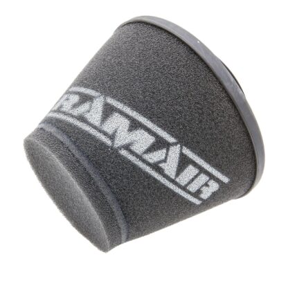 whilst providing a large surface to maximise potential air flow. The filters are constructed using stainless steel cage internal and our famous 15mm thick twin layer foam.&nbsp; Ramair universal filters are designed and manufactured for a very diverse range of applications and are made here in the UK. They are available in many different sizes and styles available.&nbsp; This product has the following dimensions: Filter Internal Neck Diameter: 90mm (3.5inch) Filter Neck Length: 23mm (0.9inch) Filter Overall Height: 130mm (5.1inch) Filter Base Width: 150mm (5.9inch) Filter Top Width: 93mm (3.7inch) Filter Material: Dual Layer Foam