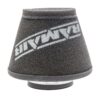 This filter is designed to be fitted to the outside of a rigid pipe such as a MAF sensor housing. These filters have an rubber polymer neck and a cone shaped filter element. This enables easy fitting to space-restricted engine compartments
