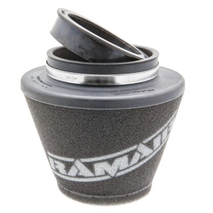 75mm or 70mm. Clean using our filter maintenance kit - CK-003 This product has the following dimensions: Filter Internal Neck Diameter: 90/85/80/76/70mm (3.5/3.3/3.1/2.9/2.7inch) Filter Neck Length: 23mm (0.9inch) Filter Overall Height: 130mm (5.1inch) Filter Base Width: 150mm (5.9inch) Filter Top Width: 93mm (3.7inch) Filter Material: Dual Layer Foam