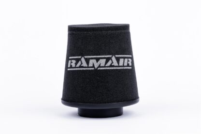 This filter is designed to be fitted to the outside of a rigid pipe such as a MAF sensor housing. These filters have an rubber polymer neck and a cone shaped filter element. This enables easy fitting to space-restricted engine compartments