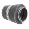 This filter is designed to be fitted to the outside of a rigid pipe such as a MAF sensor housing. These filters have an rubber polymer neck and a cone shaped filter element. This enables easy fitting to space-restricted engine compartments
