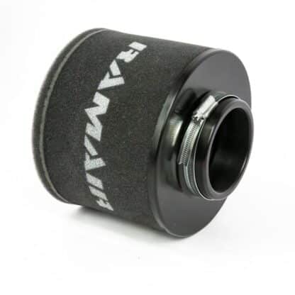whilst providing a large surface to maximise potential air flow. The filters are constructed using stainless steel cage internal and our famous 15mm thick twin layer foam.  Ramair universal filters are designed and manufactured for a very diverse range of applications and are made here in the UK. They are available in many different sizes and styles available.  Clean using our filter maintenance kit - CK-003 This product has the following dimensions: Filter Internal Neck Diameter: 90mm Filter Neck Length: 23mm Filter Overall Height: 180mm Filter Base Width: 200mm Filter Top Width: 200mm Filter Material: 15mm Dual Layer Foam