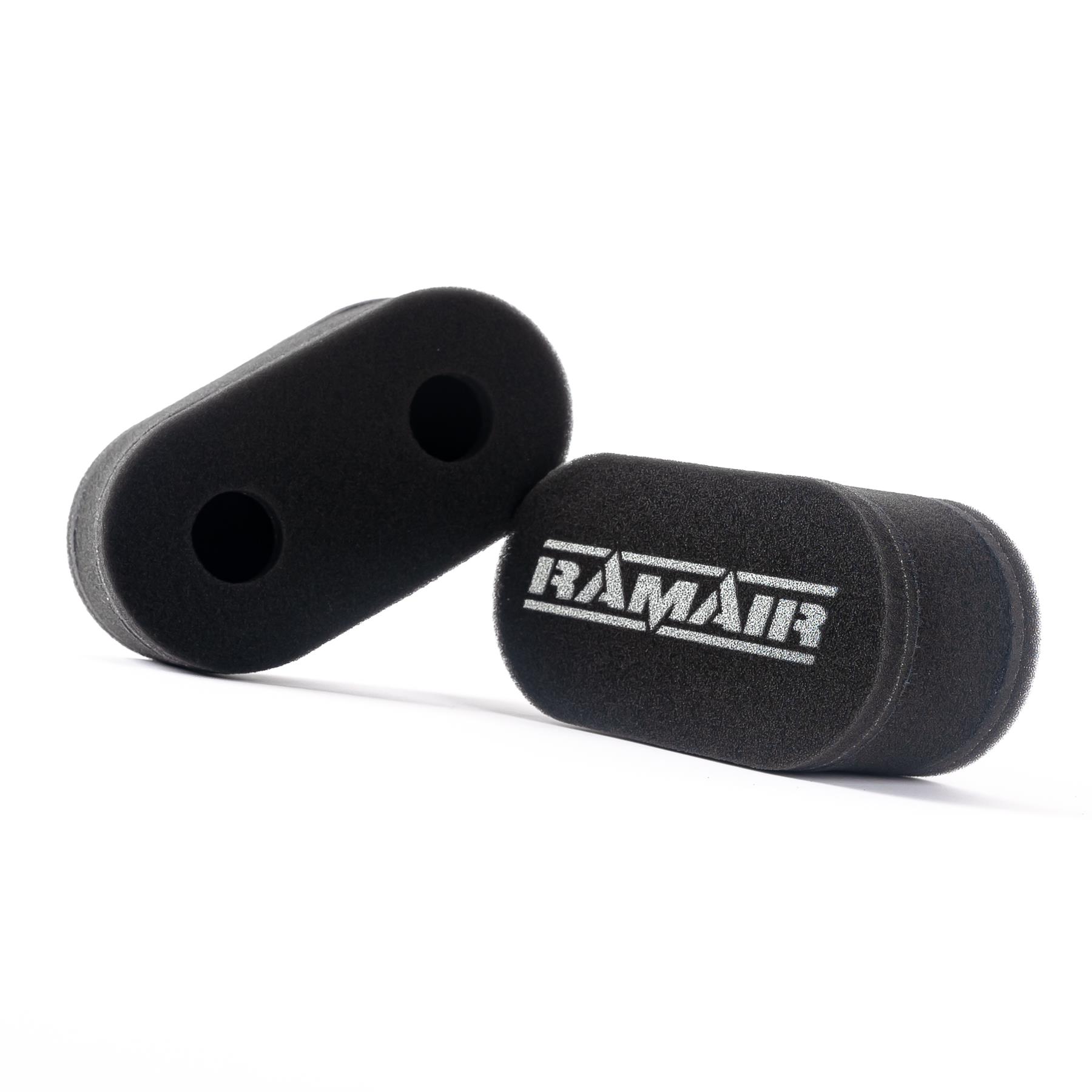 so that you can pull the air filter over the top of the trumpets of the carb or the engine’s two air intakes Features  High performance twin layer foam Easy to clean using our filter maintance kit - CK-003 100% hand made in the UK - guaranteed against manufacturing defects for life (single user