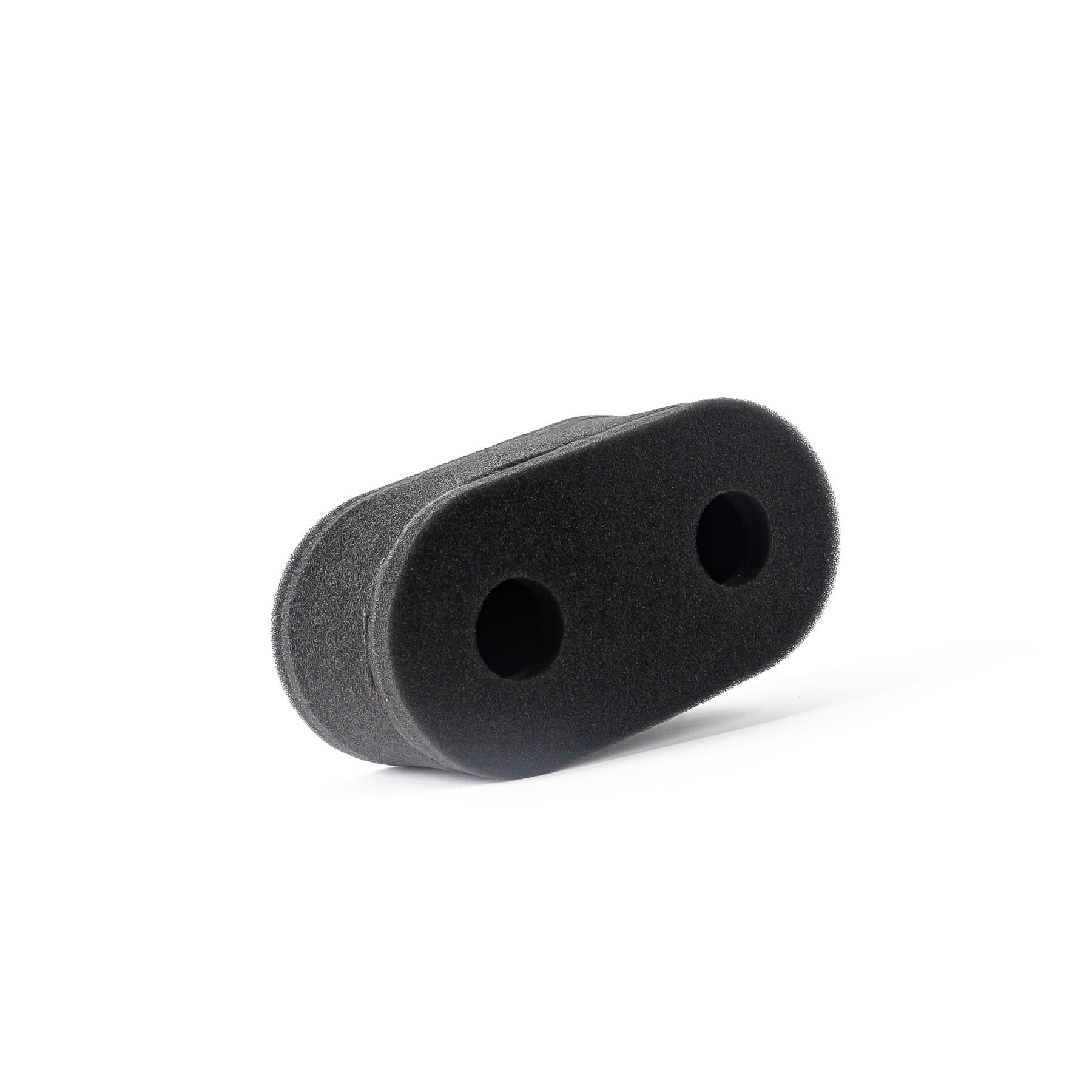 which feature two holes cut out of the foam on the underside of the air filter. The two holes are designed