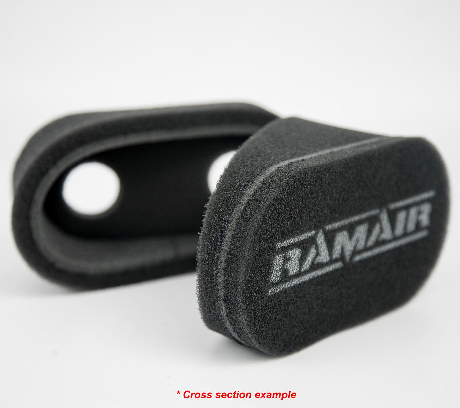 so that you can pull the air filter over the top of the trumpets of the carb or the engine’s two air intakes Features  High performance twin layer foam Easy to clean using our filter maintance kit - CK-003 100% hand made in the UK - guaranteed against manufacturing defects for life (single user