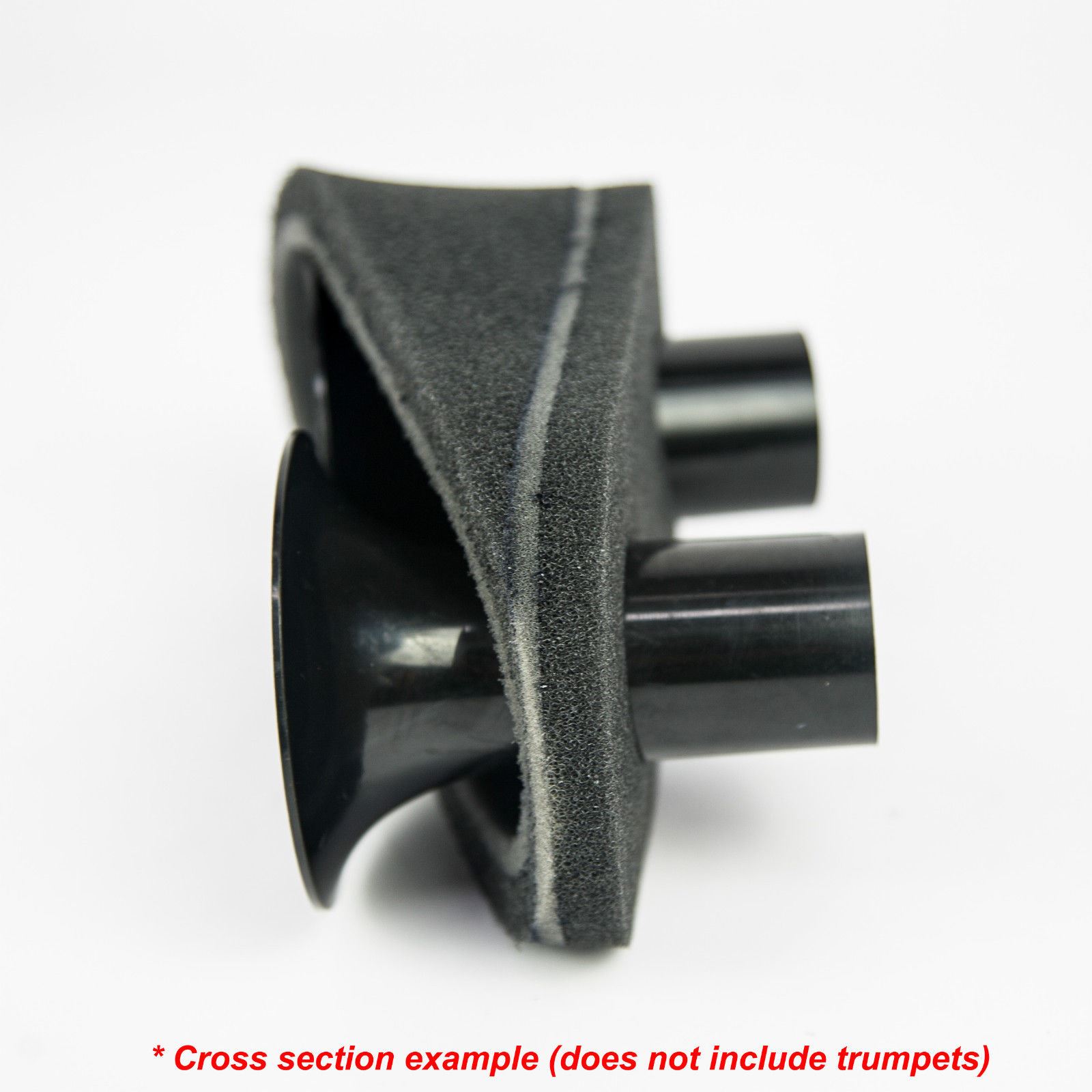 which feature two holes cut out of the foam on the underside of the air filter. The two holes are designed