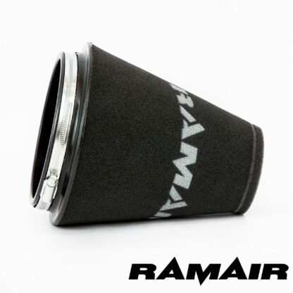 This filter has a rubber polymer base and a cone shaped filter element