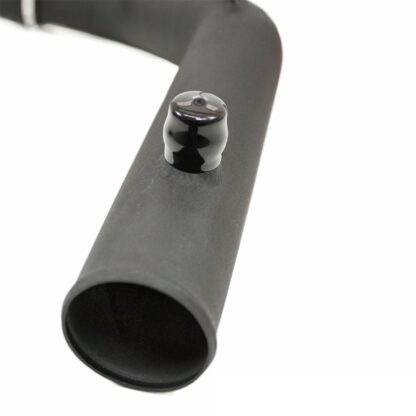 The Ramair Crossover Turbo Intake Hard Pipe (part no. HP-180) has been designed to replace the standard OEM plastic turbo intake pipe on the Ford Fiesta ST 180. The pipe is constructed to provide a constant 70mm radius reducing restriction throughout the intake tract