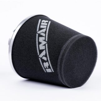 <p><strong>This filter is designed to be inserted into a flexible hose such as a rubber or silicone intake pipe.</strong></p> <p>These filters have an aluminium ram-pipe neck and a cone shaped filter element. This integral cone channels all the incoming air